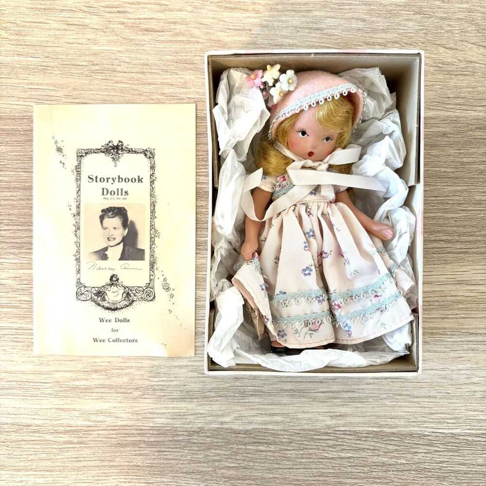 Nancy Ann Storybook Series #101 Little Miss, Sweet Miss 5in Bisque Doll 1940s